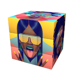 Cube PORTRAIT N°1, modèle PC3