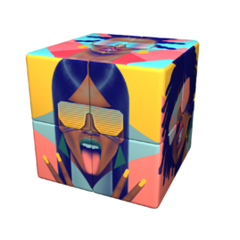 Cube PORTRAIT N°1, modèle PC2K