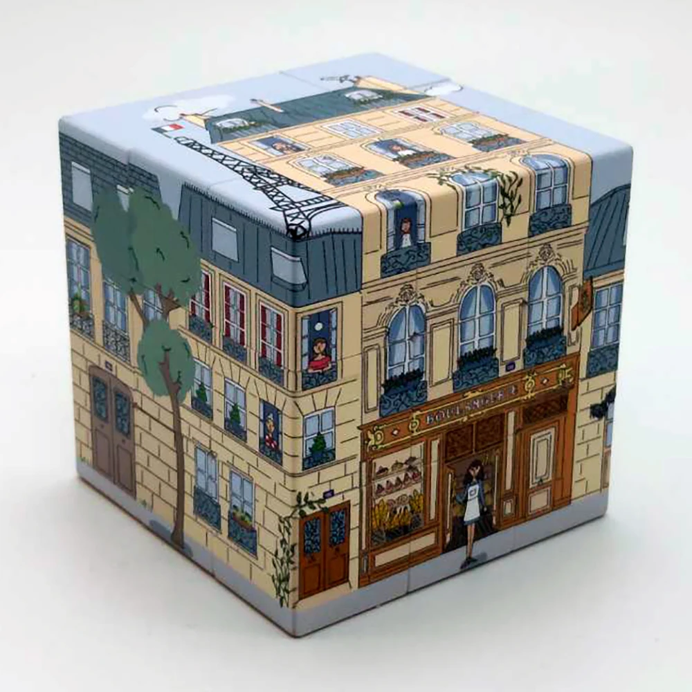 Birdie cube showing the façade of La Boulangerie de Paris.